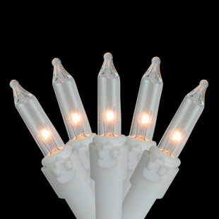 NORTHLIGHT SEASONAL 300 Clear Mini Icicle Christmas Lights - 13.5 Ft White Wire