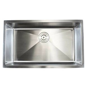 EMODERN DECOR CozyBlock 30'' L Undermount Single Bowl Stainless Steel Kitchen Sink