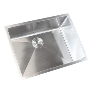 EMODERN DECOR CozyBlock 26'' L Undermount Single Bowl Stainless Steel Kitchen Sink