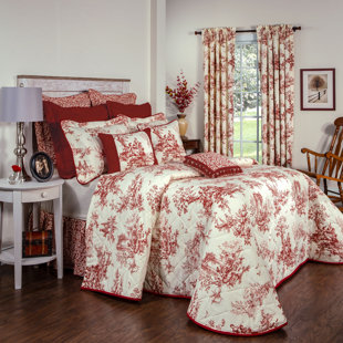 THOMASVILLE AT HOME Bouvier Traditional Cotton Toile Coverlet