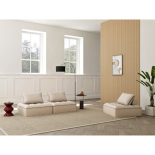 MERCURY ROW® TEEN Rigoberto 3 - Piece Velvet Sectional