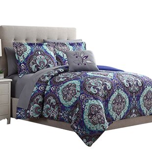 THE URBAN PORT Sateen Geometric Shapes Comforter Set