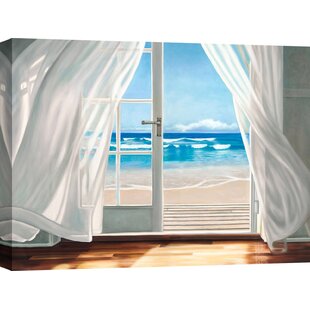 HAUS AM MEER Leinwandbild - Kunstdrucke „Window by The Sea” von Pierre Benson