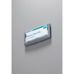 DURABLE OFFICE PRODUCTS CORP. Click Sign Holder for Interior Walls, 6 3/4 X 5/8 X 3