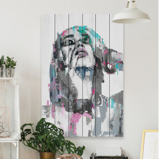 Bewildered Beauty by Parvez Taj - Unframed Print on Wood