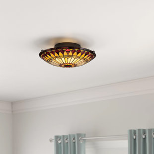 ALCOTT HILL® Engebretson Glass Flush Mount