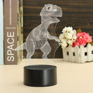 INSMA 3D Dinosaur Colorful Change Night Light