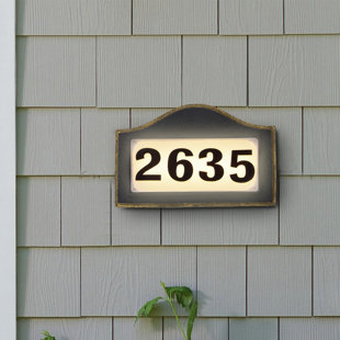 KANSTAR Solar Address Plaque