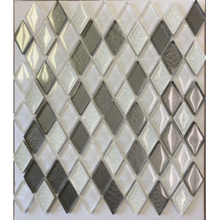 MANGO TILE Glacier 11" x 12" Natural Stone Grid Mosaic Wall & Floor Tile