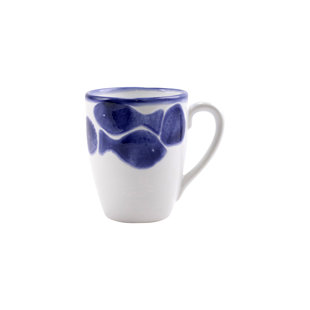 VIVA BY VIETRI SANTORINI FISH Ceramic Coffee Mug
