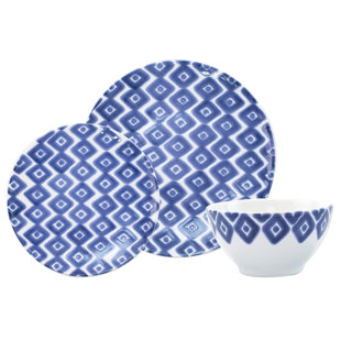 VIVA BY VIETRI Santorini Diamond 3-Piece Place Setting