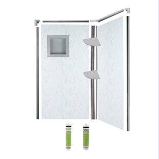 BELLA CORE 96" H x 48" D Two Panel Shower Wall