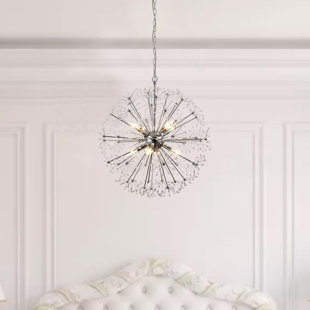 EVERLY QUINN Hallveig 8 - Light Dimmable Sputnik Sphere Chandelier