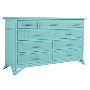 DAVID FRANCIS FURNITURE Bermuda 9 Drawer Double dresser