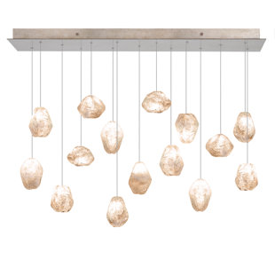 FINE ART HANDCRAFTED LIGHTING Natural Inspirations 48" Rectangular Pendant