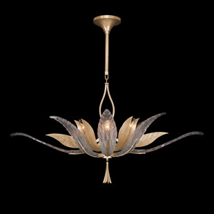 FINE ART HANDCRAFTED LIGHTING Plume 40" Oblong Chandelier