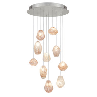 FINE ART HANDCRAFTED LIGHTING Natural 10 - Light Cluster Bulb Pendant