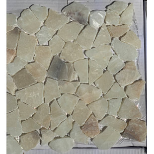 FUSTONE Jelly Random Sized Onyx Mosaic Tile in Yellow