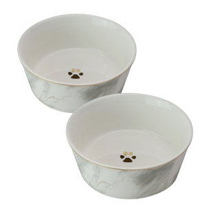 GRACE'S TEA WARE Pet Bowl (Set of 2)