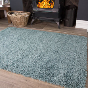 HASHTAG HOME Shaggy-Teppich Chanice in Blau