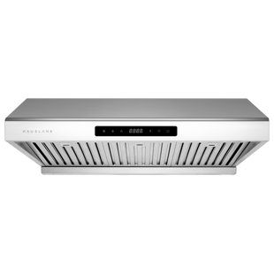 Hauslane 30" Stainless Steel 500 CFM Ducted (Vented) Under Cabinet Range Hood with Baffle Filter