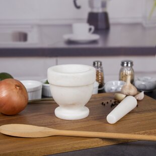 CREATIVE HOME Marble Mortar And Pestle Set