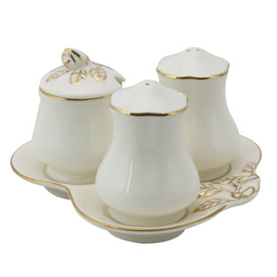 Grace's Tea Ware Rose Bud Porcelain Salt and Pepper Shaker Set