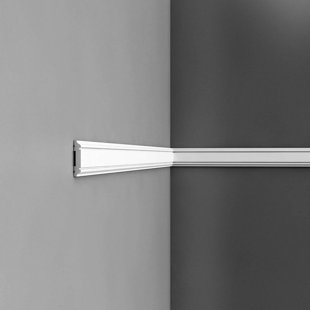ORAC DECOR 2'' H x 78'' W x 0.375'' D Plastic Chair Rail (Set of 11)