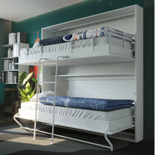 VVRHOMES Twin Low Profile Murphy Bed with Mattress
