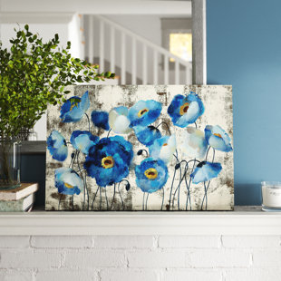 ANDOVER MILLS™ " Aquamarine Floral " by Silvia Vassileva