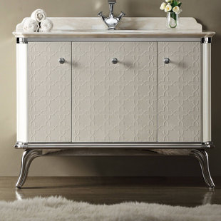 INFINITY FURNITURE IMPORT 43" Single Bathroom Vanity Base Only