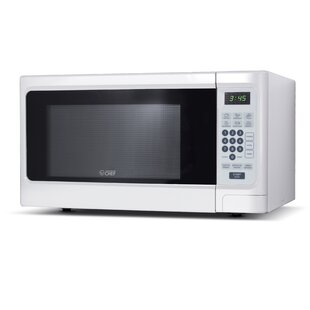 COMMERCIAL CHEF 0.9 Cu Ft Microwave with 10 Power Levels, Push Button Microwave