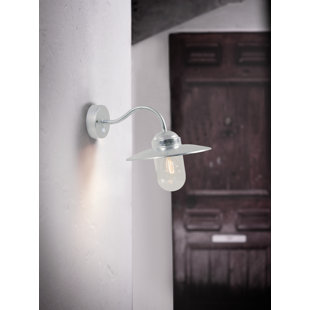 NORDLUX Luxembourg Silver 48cm H Outdoor Barn Light