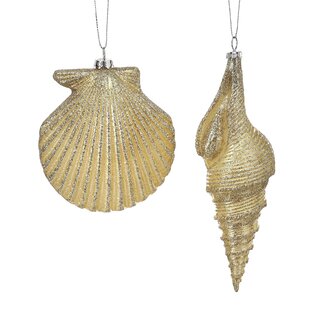 SAND & STABLE™ Seashell Animals Hanging Figurine Ornament (Set of 6)