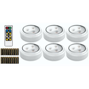 BRILLIANT EVOLUTION 3-Light LED Under Cabinet Puck Light (Set of 6)