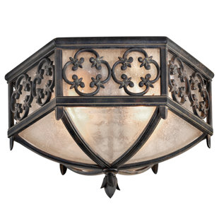FINE ART HANDCRAFTED LIGHTING Costa del Sol 16" Outdoor Flush Mount