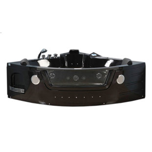 SIMBA USA INC 79.9'' x 60'' Plastic / Acrylic Bathtub with Faucet