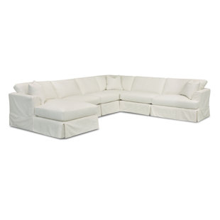 WAYFAIR CUSTOM UPHOLSTERY™ Lucia 5 - Piece Slipcovered Sectional