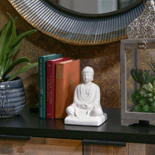 WORLD MENAGERIE Thorson Ceramic Meditating Buddha Figurine