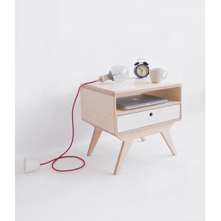 NORDEN HOME Miner 1 Drawer Bedside Table