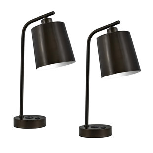 MEDALLION LIGHTING Confident Collection Metal Desk Lamp (Set of 2)