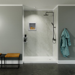 BELLA CORE 96" H x 48" D Three Panel Shower Surround