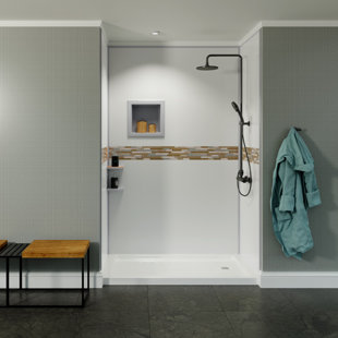 BELLA CORE 48'' W 48'' D 96'' H Tongue And Groove Composite Wall