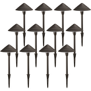 LEDVANS Chaleur 3W LED Landscape Light, 12V Low Voltage Pathway Light, Waterproof, ETL Listed (Set of 12)