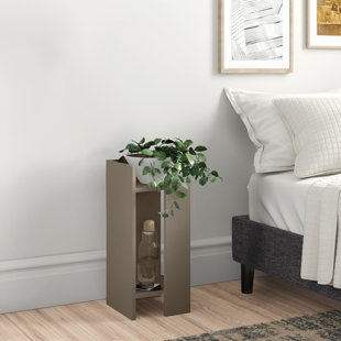 ZIPCODE DESIGN Elos Bedside 2 Table Set with Open Shelves for Versatile Use (Set of 2)
