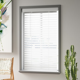 SYMPLE STUFF Room Darkening Snow White Venetian Blind