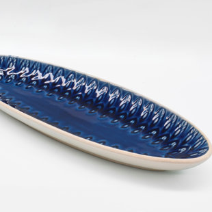 EURO CERAMICA Peacock Appetizer Platter