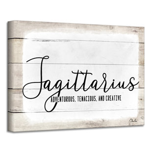 READY2HANGART Zodiac On Canvas by Olivia Rose Textual Art