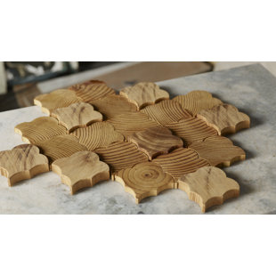 GLOBAL SPECIALTY PRODUCTS 10.94" x 13.27" Solid Wood Wall Paneling in Brown