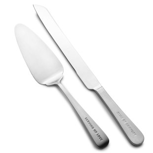 TOWLE SILVERSMITHS Towle Living Express 2-Piece Dessert/Cake Server Set